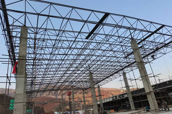 桦甸钢结构网架图片
