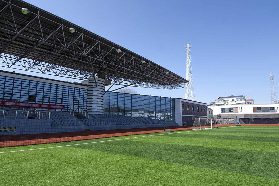 桦甸体育场看台网架工程